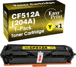 EASYPRINT Compatible CF512A 204A Yellow Toner Cartridge Replacement for 512A Used for HP MFP M180nw M154nw M154a M180n M181fw Printer, (1-Pack)