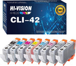 8-Pack HI-Vision Compatible CLI42 CLI-42 Ink Cartridge CLI 42 Replacement for PIXMA Pro-100 Pro-100S Printer