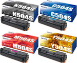 CLT-K504S CLT-504S CLT504S Toner Cartridge 4-Pack Compatible Replacement for Samsung CLT-K504S CLT-C504S CLT-Y504S CLT-M504S Xpress C1860FW C1810W SL-C1860FW SL-C1810W CLX-4195FW CLP-415NW Printer