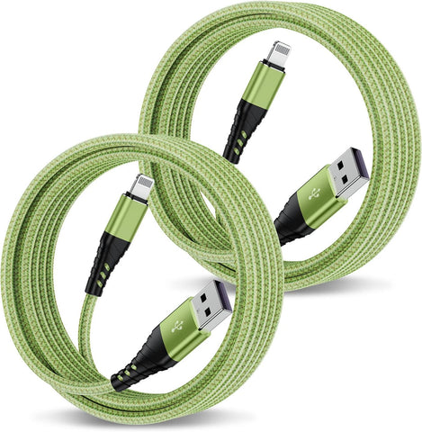 iPhone Charger 10 FT,[Apple MFi Certified] Long Lightning Cable 10 Feet Nylon Braided USB Charging Cable High Speed Cord Compatible with iPhone 14/13/12/11 Pro Max/XS MAX/XR/XS/X/8/7/Plus/6S/6/iPad