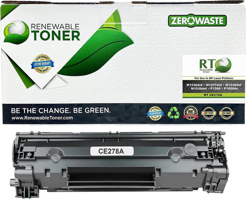 Renewable Toner Compatible Toner Cartridge High Yield Replacement for HP 78A CE278A Laser Printers P1566 P1606