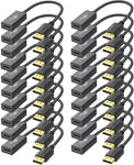 DisplayPort to HDMI Adapter, 20-Pack, Display Port DP to HDMI Adapter Cable Male to Female Compatible with Computer, Monitor, TV, Projector (20, Black)