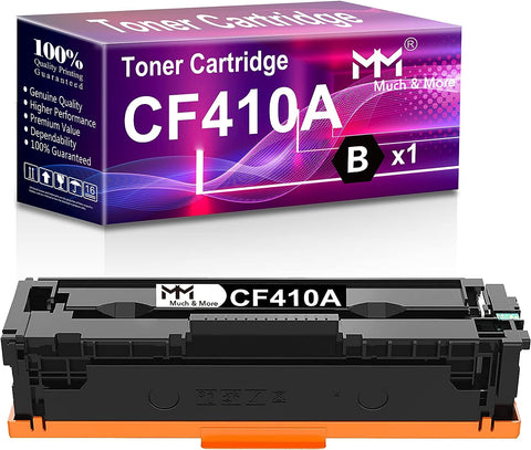 MM MUCH & MORE Compatible Toner Cartridge Replacement for HP 410A CF410A 410X Used in Color Laser Jet Pro MFP M477fdw M477fdn M477fnw Pro M452dn M452nw M452dw Printer (Black)