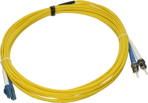 C2G/Cables to Go 34631 LC/ST LSZH Duplex 9/125 Single-Mode Fiber Patch Cable (6 Meters, Yellow)