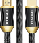 Highest End 4K HDMI Cable [4K@60Hz, 2K@240Hz] Alloy Connector & Braided - High Speed 18Gbps HDMI 2.0 Cable - HDR, 3D, 2160P, 1080P, Ethernet - 28AWG Braided HDMI Cord - Audio Return(ARC) (15ft)