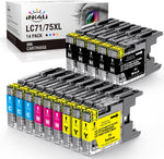 INK4U Compatible LC75 Ink Cartridges Replacement for Brother LC75 LC71 LC79 XL for MFC-J6510DW MFC-J6710DW MFC-J6910DW MFC-J280W MFC-J425W MFC-J430W Printer(5 Black,3 Cyan,3 Magenta,3 Yellow,14 Pack)