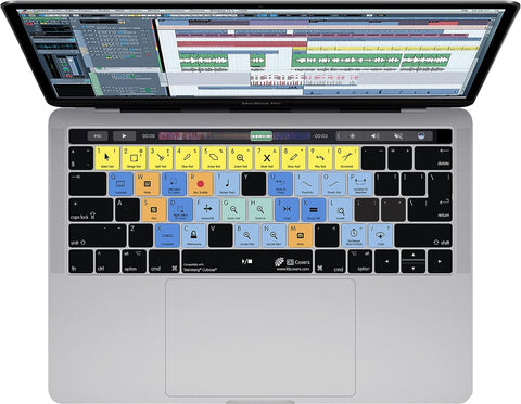 KBCovers - Keyboard Cover for Cubase fits Apple MacBook Pro 13 & 15 inch w/Touch Bar (Late 2016+)