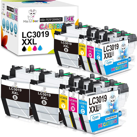 Miss Deer LC3019 XXL Compatible Ink Cartridge Replacement for Brother LC3019 XXL LC3019BK LC3019C LC3019M LC3019Y,Used with MFC-J6930DW MFC-J6530DW MFC-J6730DW MFC-J5335DW,9 Pack