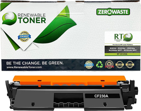 Renewable Toner Compatible Toner Cartridge Replacement for HP 30A CF230A Laser Printers M203 M227 MFP M230 MFP