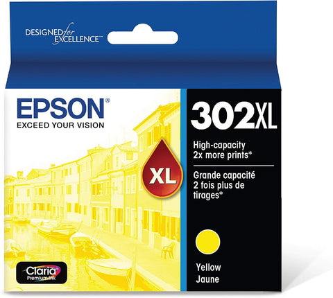 EPSON T302 Claria Premium -Ink High Capacity Yellow -Cartridge (T302XL420-S) for select Epson Expression Premium Printers