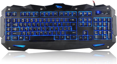 iMicro COBRA 110-Key LED Backlit USB Gaming Keyboard (IM-KBCOBV8)