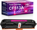 MM MUCH & MORE Compatible CF510A Toner Cartridge Replacement for HP 204A 513A CF513A to use in HP MFP M154nw M154a M180nw M180n M181fw M181 Printers (1-Pack, Magenta)