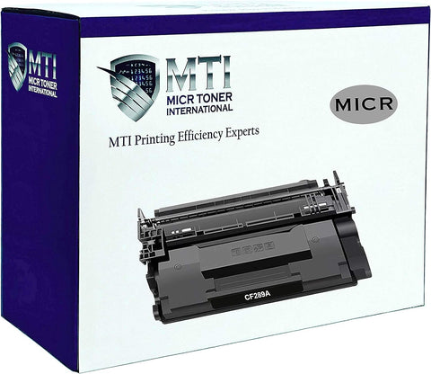 MTI 89A MICR Toner Modified Compatible Replacement for HP CF289A 89X CF289X Enterprise M507 M507n M507dn M507X MFP M528c M528z M528dn M528f Check Printer Cartridge