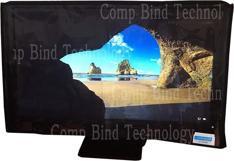 Comp Bind Technology Marine Black Cover with Front Transparent Compatible with Dell Inspiron 23'' and Dell Inspiron 23.8'' Touch Screen All-in-One Computer Monitors, Anti-Static and Waterproof Cover