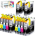 F FINDERS&CO Ink Cartridges Replacement for Brother LC203 LC201 LC201XL LC203XL Ink to Work with Brother MFC-J460DW J480DW J485DW J680DW J880DW J885DW MFC-J4320 J4620DW (4BK 2C 2M 2Y, 10 Pack)