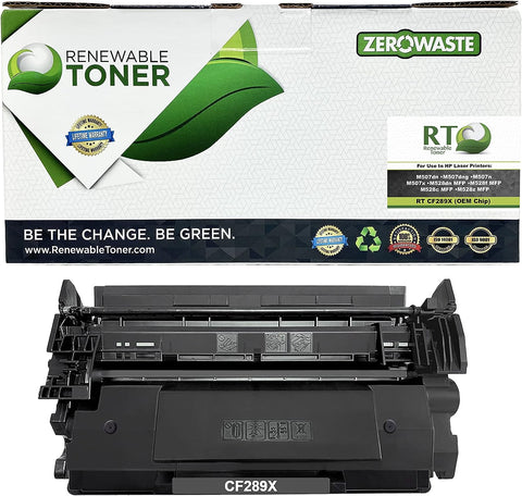 Renewable Toner Compatible Toner Cartridge Replacement for HP 89X CF289X Laser Printers M507dn M507dng M507n M507x M528c MFP M528dn MFP M528f MFP M528z MFP (with Used OEM Chip)