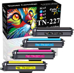 (4-Pack, BK,C,M,Y) ColorPrint Compatible TN227 Toner Cartridge Replacement for Brother TN-227 TN227 TN223 Work with HL-L3210CW HL L3230CDW L3710CDW L3270CDW MFC-L3710CW MFC L3750CDW L3770CDW Printer