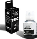 EASYPRINT Compatible (1x Black) Refill Ink Bottle Replacement for T502 502 Ink Ecotank ET2700 ET2750 ET3700 ET3750 ET4750 ET4760 ET3760 ET3710 ST2000 ST3000 ST4000, 1-Pack