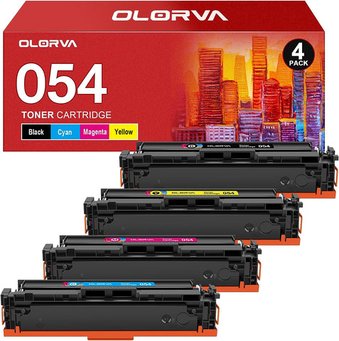 054 Toner Cartridge Set 4 Pack 054H | Works with Canon Color imageCLASS MF641Cdw, MF642Cdw, MF644Cdw, LBP622Cdw Laser Printer