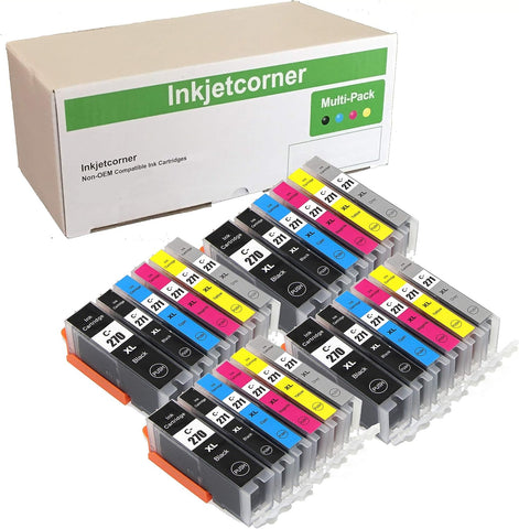 Inkjetcorner Compatible Ink Cartridges Replacement for PGI-270XL CLI-271XL PGI 270 CLI 271 for use with TS9020 MG7720 TS8020 (24-Pack)
