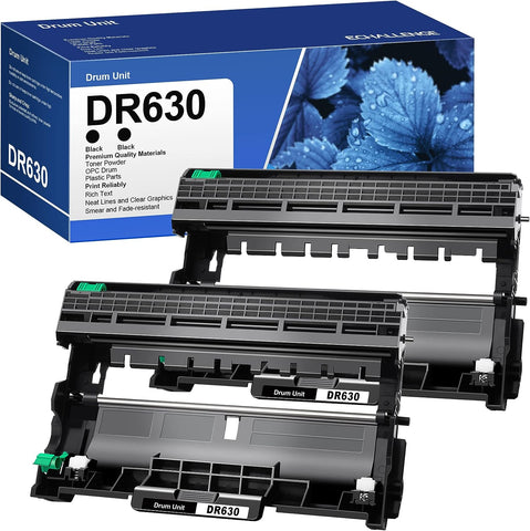 DR630 DR-630 Compatible Drum Unit(Not Toner) Replacement for Brother DR630 DR 630 Compatible with DCP-L2520DW DCP-L2540DW HL-L2300D HL-L2305W HL-L2320D HL-L2340DW HL-L2360DW HL-L2380DW (2 Black)