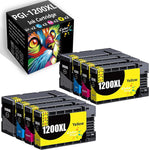 ColorPrint Compatible Ink Cartridge Replacement for Canon PGI-1200XL PGI1200 PGI-1200 PGI 1200XL PGI1200XL Used for Maxify MB2120 MB2020 MB2030 MB2320 MB2720 MB2050 MB2350 Printer (2B,2C,2M,2Y,8-Pack)