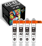 ColorPrint Compatible CLI42 Ink Cartridges Replacement for CLI-42 CLI 42 CLI42BK CLI-42BK Work with PIXMA Pro-100S Pro-100 Pro100 Pro100S Printer (Black, 4-Pack)