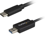 StarTech.com USB C to USB Data Transfer Cable, Mac/Windows, USB 3.0, Windows Easy Transfer Cable, Mac Data Transfer, 2m (6ft) (USBC3LINK)