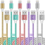 iPhone Charger,Apple MFi Certified 5 Pack iPhone Charger Cable iPhone Cord Nylon Braided Compatible with iPhone 13 Pro/13/12/11 Pro/11/XS MAX/XR/8/7/6s…