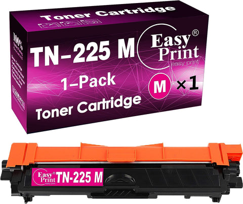 (1-Pack) Compatible Magenta TN-225 TN225M Toner Cartridge TN225 TN-225M Used for Brother HL-3140CW 3152CDW 3170CDW MFC-9130CW 9342CDW DCP-9022CDW Printers, by EasyPrint