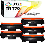 TG Imaging 5-Pack Compatible Replacement for TN-770 Toner Cartridge TN770 TN760 High Yield Version (4,500 Pages) for use in HL-L2370DW HL-L2370DWXL MFC-L2750DW MFC-L2750DWXL Laser Printer