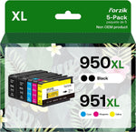 950XL 951XL Ink Cartridges 2 Black Cyan Magenta Yellow 5 Pack, High-Yield 950 951 Ink Cartridges Combo Pack, Compatible with Officejet PRO 8100 8110 8600 8610 8615 8616 8620 8625 8630 8640 Printer