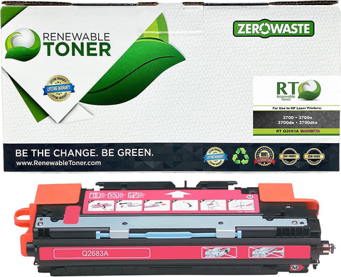 Renewable Toner Compatible Toner Cartridge Replacement for HP 311A Q2683A Color Laserjet 3700 3700dn 3700dtn 3700n (Magenta)