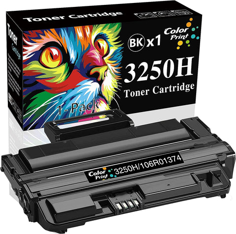 ColorPrint Compatible 3250H Toner Cartridge 5,000 Pages Replacement for Xerox 3250 High Yield 106R01374 Used for Phaser 3250D 3250DN 3250N Laser Printer (1-Pack, Black)