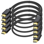 HDMI Cables 6.6 Feet 5 Pack, Thin 4K HDMI Cables 6.6FT Braided- High Speed HDMI 2.0 Cable Male to Male Flexible 4K@60hz HDR 3D HDCP 2.2 | for Cinema, TV, Laptop, Monitor, PS5, PS4, Xbox & More