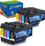 DOUBLE D LC3037 Ink Cartridges Compatible Replacement for Brother LC3037 LC3037XXL LC3039, High Yield use with MFC-J6945DW MFC-J5845DW XL MFC-J5945DW MFC-J6545DW XL (LC3037 2BK/2C/2M/2Y) 8PK