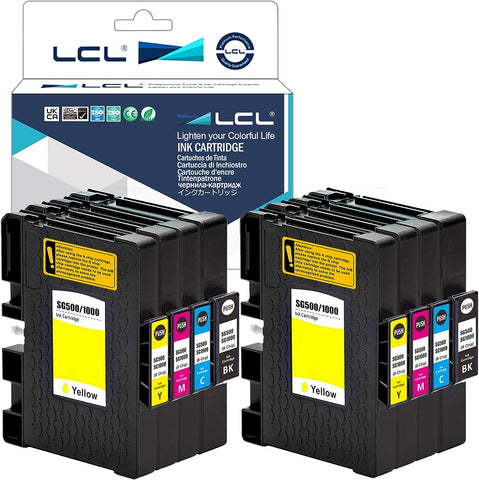 LCL Compatible Sublimation Ink with Upgraded Chip Replacement for Virtuoso Sawgrass SG500 SG1000 PRINTAN Dink High Yield (8-Pack 2K2C2M2Y)