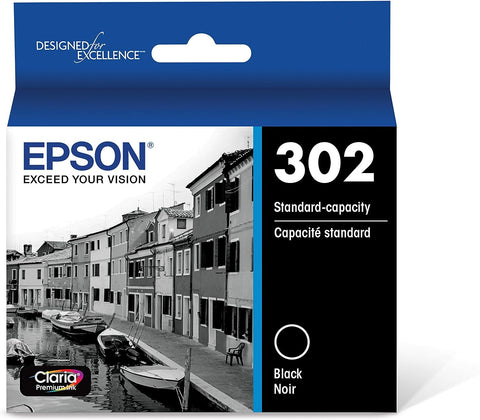 EPSON T302 Claria Premium -Ink Standard Capacity (T302020-S) for Select Epson Expression Premium Printers, Black