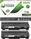 Renewable Toner 48A MICR Replacement for HP 48A CF248A | Laser Pro MFP Printers M15w M29w M28w M30w M31w M16w | Check Printer Ink Cartridge (Pack of 2)