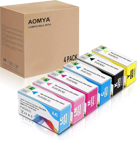 Aomya Ink Cartridge PJIC1 PJIC2 PJIC3 PJIC4 PJIC5 PJIC6 Compatible for epn PP100 PP50 PP100N PP50BD Printer Full Pigment Ink