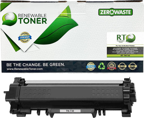 Renewable Toner Compatible Toner Cartridge Replacement for Brother TN730 TN-730 for use in DCP-L2550 HL-L2350 L2370 HL-L2390 L2395 MFC-L2690 L2710 L2717 L2750