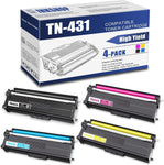 TN431 Compatible TN-431BK TN-431C TN-431Y TN-431M Toner Cartridge Replacement for Brother TN-431 HL-L8260CDW HL-L8360CDW DCP-L8410CDW MFC-L8610CDW Toner.(1BK+1C+1Y+1M)