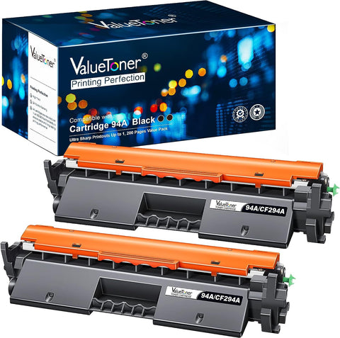 Valuetoner Compatible Toner Cartridge Replacement for HP 94A Toner Cartridge Black CF294A to use with Laserjet Pro MFP M148dw, M148fdw, M118dw, M149fdw, Laserjet M148, M118, M149(Black, 2 Pack)