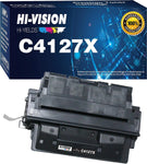 HI-Vision Compatible C4127X Toner Cartridge Replacement for HP 27X 4127X 4127 Work with Laserjet 4000 4000n 4000t 4000tn 4000se 4050 4050n 4050t 4050tn 4050se Printer (1Pack, Black)