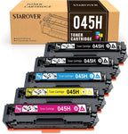 STAROVER Compatible Toner Cartridges Replacement for Canon 045 045H CRG-045H Toner for Canon Color imageCLASS MF634Cdw MF632Cdw LBP612Cdw LBP612C LBP612 MF632 MF632C 634C MF634 Laser printer (5 Pack)