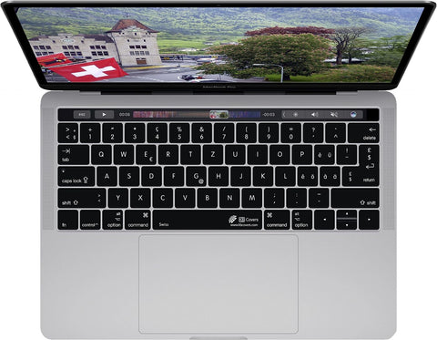 KB Covers Swiss QWERTZ ISO Keyboard Cover with MacBook Pro Touch Bar (Late 2016) 19113