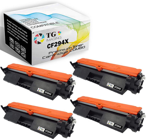 (4-Pack) TG Imaging 4xBlack Compatible HP 94X CF294X Toner Cartridge Replacement for HP Laser-Jet Pro M118dw M148dw Printer (4xSuper High Yield)