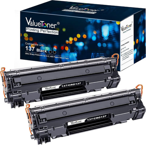 Valuetoner Compatible Toner Cartridge Replacement for Canon 137 CRG137 9435B001AA for ImageClass MF236n D570 MF247dw LBP151dw MF227dw MF229dw MF216n MF232W MF212w MF217w MF244dw MF249dw (2 Black)