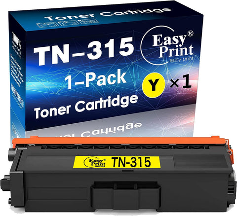 EASYPRINT (1xYellow Pack) Compatible Yellow TN315 Toner Cartridge TN-315 Used for Brother HL-4140CN/ 4150CDN/ 4570CDWT/ 4570CDW, MFC-9460CDN/ 9465CDN/ 9560CDN/ 9970CDN, DCP-9055CDN/ 9270CDN Printers