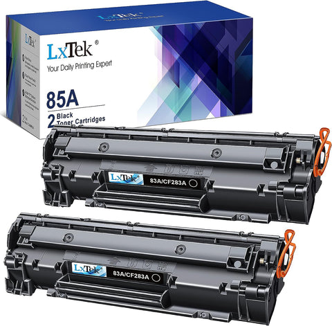 LxTek Compatible Toner Cartridge Replacement for HP 85A CE285A to Compatible with Laserjet Pro P1102W Pro P1109W M1212NF M1217NFW Printer (Black, 2-Pack)